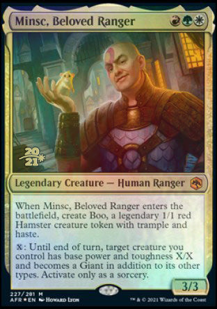 Minsc, Beloved Ranger [Dungeons & Dragons: Adventures in the Forgotten Realms Prerelease Promos] | Play N Trade Winnipeg