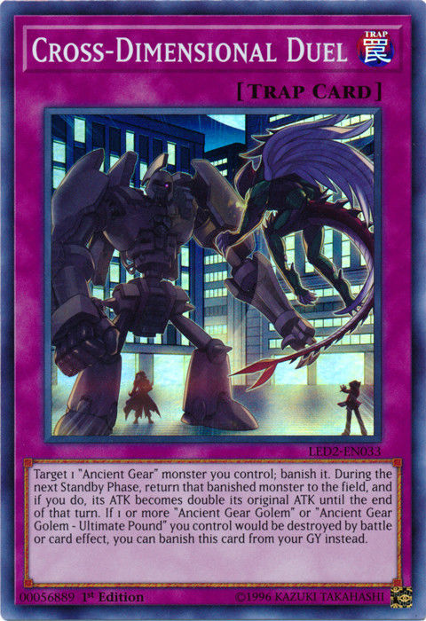 Cross-Dimensional Duel [LED2-EN033] Super Rare | Play N Trade Winnipeg