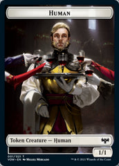 Human (001) // Human Soldier Double-sided Token [Innistrad: Crimson Vow Tokens] | Play N Trade Winnipeg