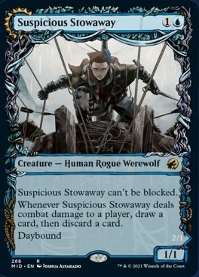 Suspicious Stowaway // Seafaring Werewolf (Showcase Equinox) [Innistrad: Midnight Hunt] | Play N Trade Winnipeg