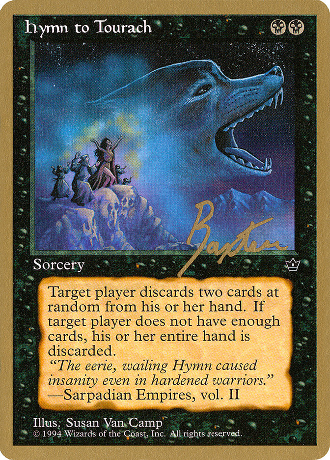 Hymn to Tourach (Wolf) (George Baxter) [Pro Tour Collector Set] | Play N Trade Winnipeg