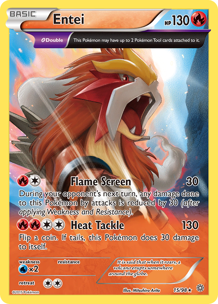 Entei (15/98) [XY: Ancient Origins] | Play N Trade Winnipeg