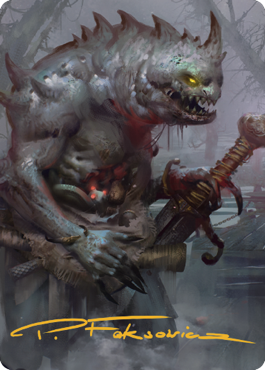 Gray Slaad Art Card (Gold-Stamped Signature) [Commander Legends: Battle for Baldur's Gate Art Series] | Play N Trade Winnipeg