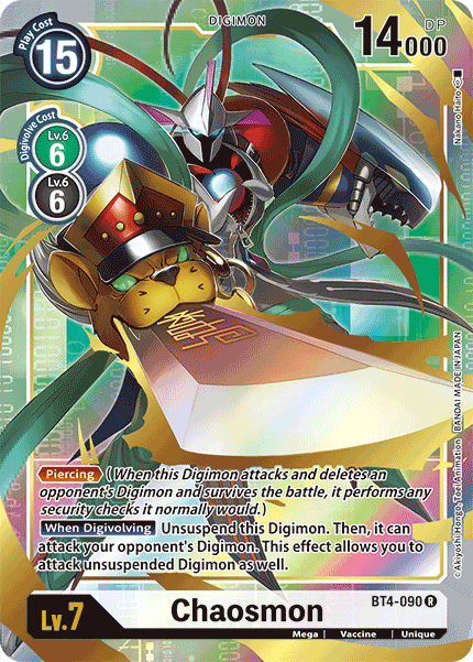 Chaosmon [BT4-090] (Alternate Art) [Great Legend] | Play N Trade Winnipeg