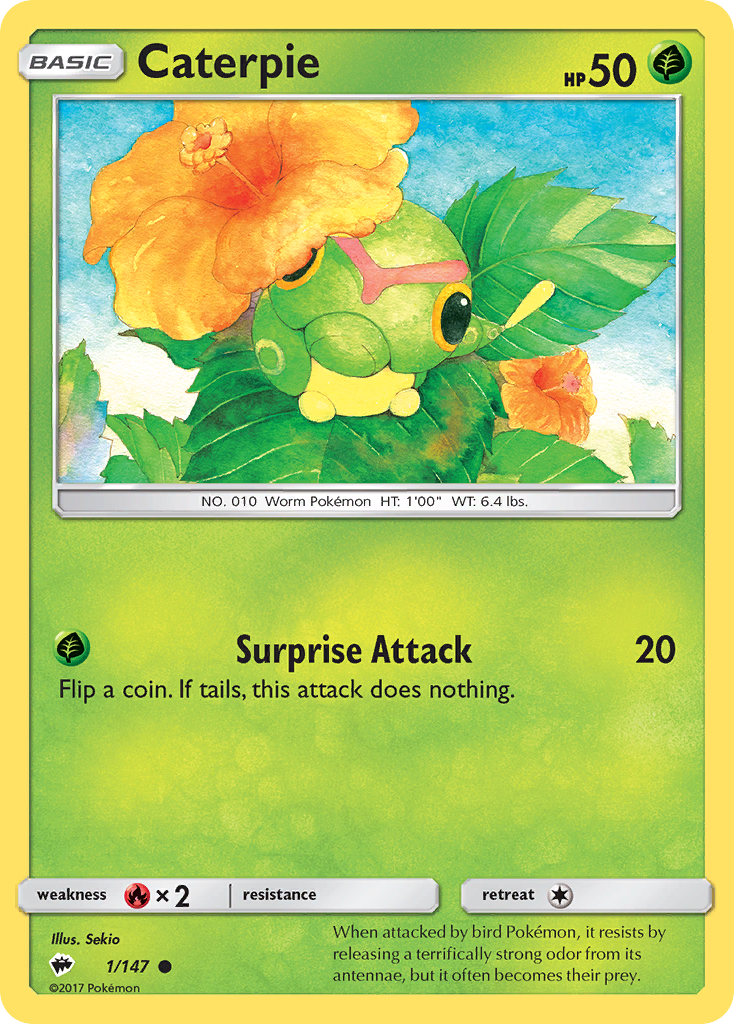 Caterpie (1/147) [Sun & Moon: Burning Shadows] | Play N Trade Winnipeg