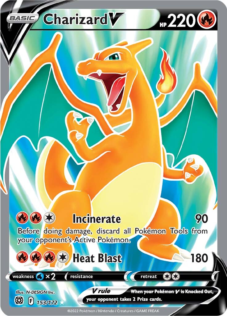 Charizard V (153/172) [Sword & Shield: Brilliant Stars] | Play N Trade Winnipeg