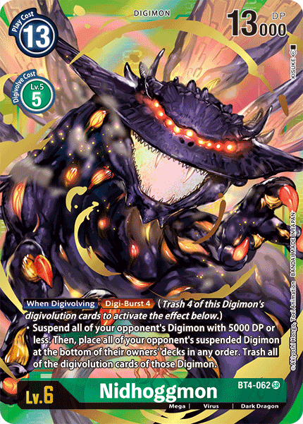 Nidhoggmon [BT4-062] (Alternate Art) [Great Legend] | Play N Trade Winnipeg