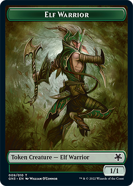Soldier // Elf Warrior Double-Sided Token [Game Night: Free-for-All Tokens] | Play N Trade Winnipeg