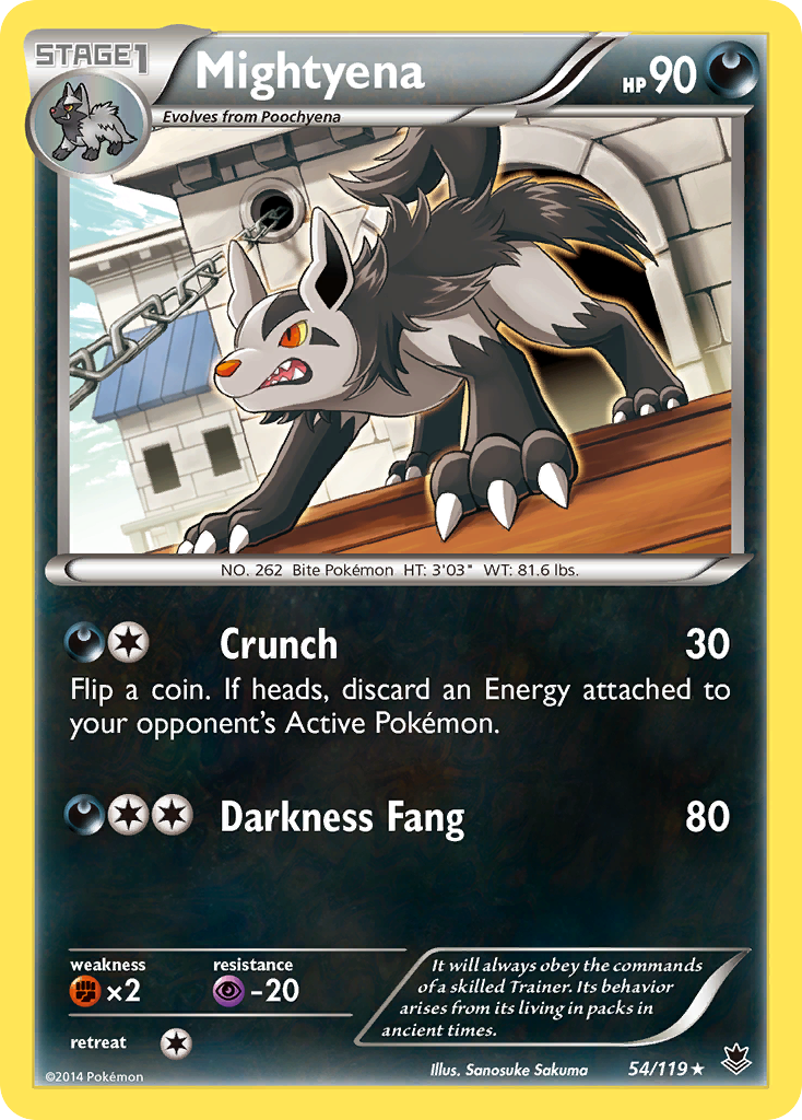 Mightyena (54/119) [XY: Phantom Forces] | Play N Trade Winnipeg