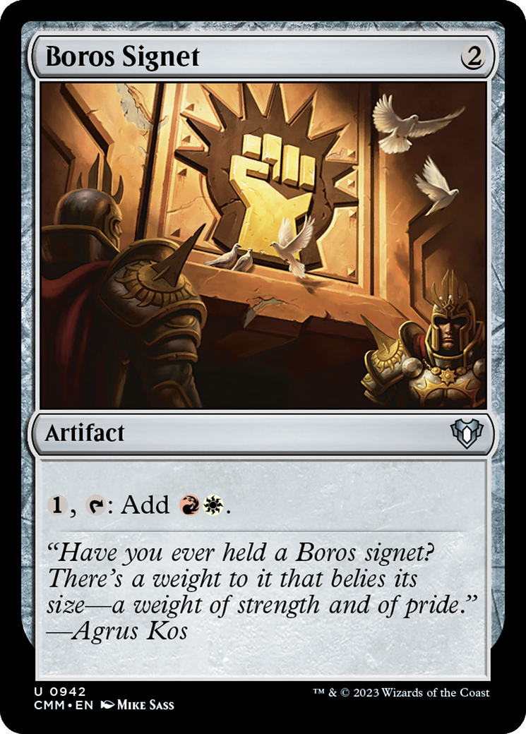 Boros Signet [Commander Masters] | Play N Trade Winnipeg