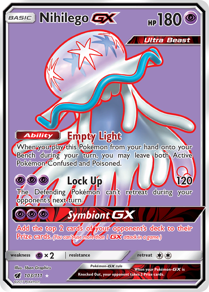 Nihilego GX (103/111) [Sun & Moon: Crimson Invasion] | Play N Trade Winnipeg