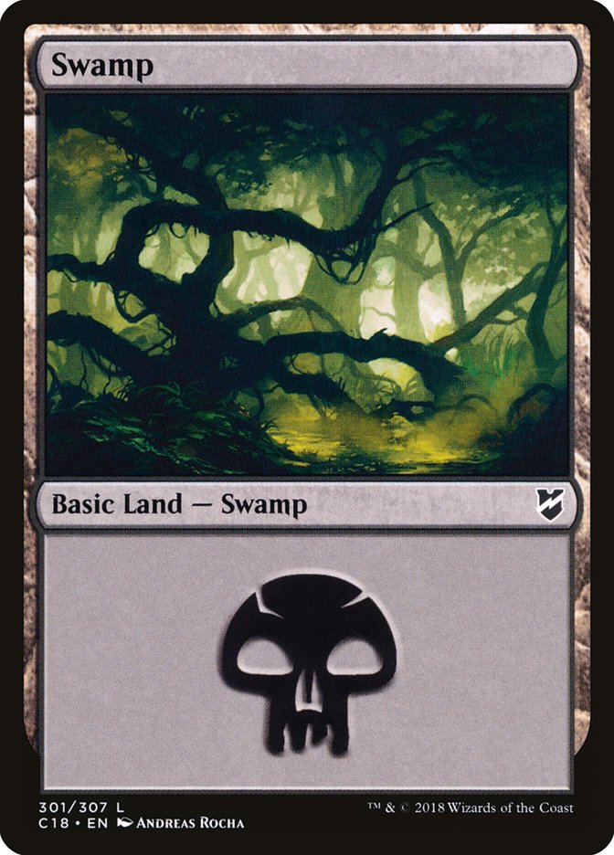 Swamp (301) [Commander 2018] | Play N Trade Winnipeg