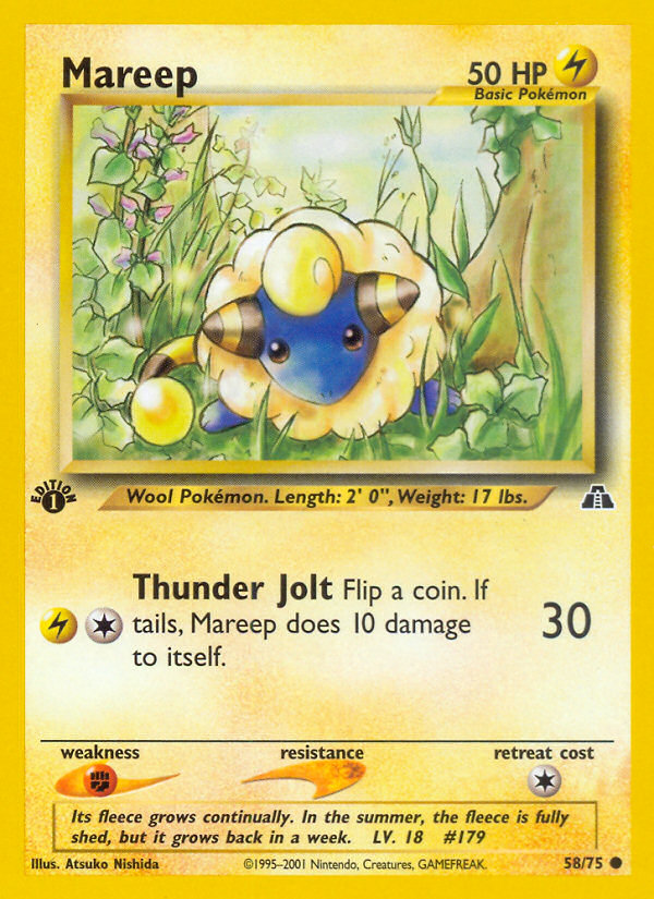 Mareep (58/75) [Neo Discovery 1st Edition] | Play N Trade Winnipeg