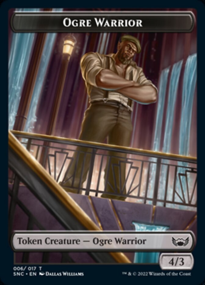 Ogre Warrior // Spirit Double-sided Token [Streets of New Capenna Tokens] | Play N Trade Winnipeg