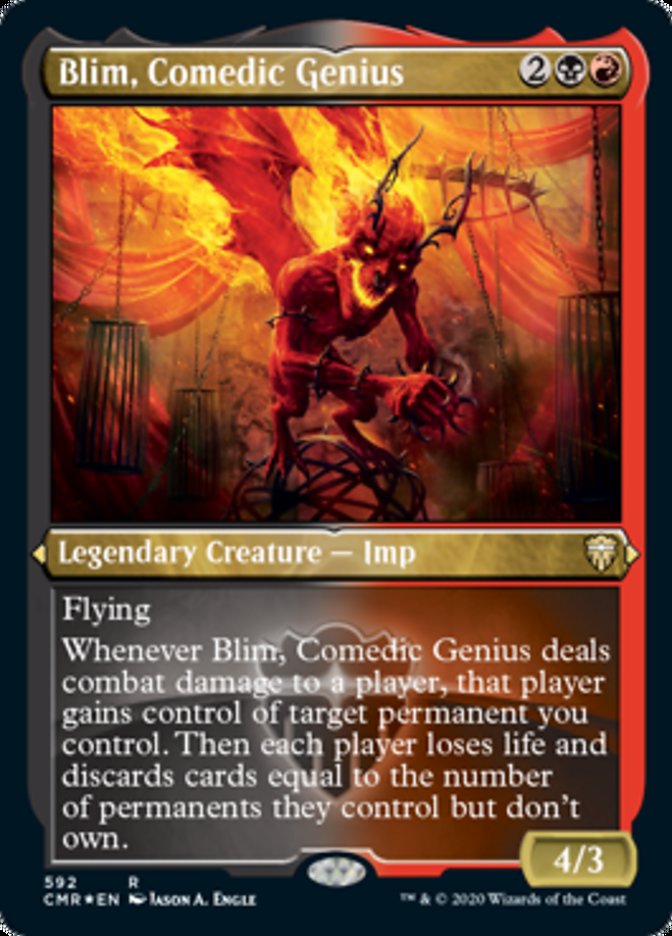 Blim, Comedic Genius (Etched) [Commander Legends] | Play N Trade Winnipeg