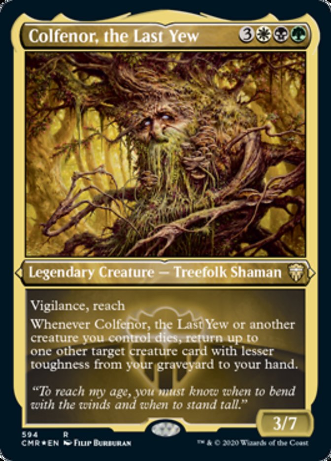 Colfenor, the Last Yew (Etched) [Commander Legends] | Play N Trade Winnipeg