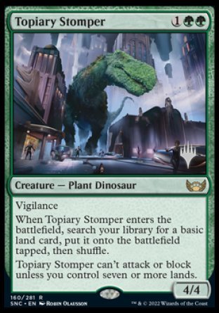 Topiary Stomper (Promo Pack) [Streets of New Capenna Promos] | Play N Trade Winnipeg