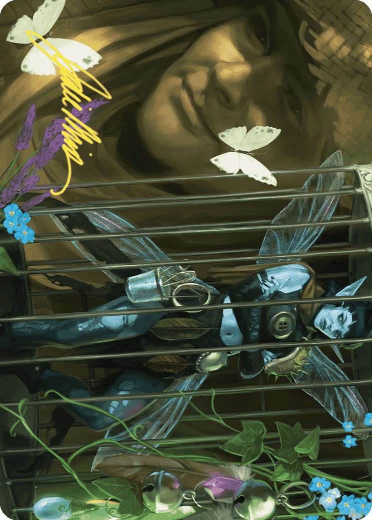 Cooped Up Art Card (Gold-Stamped Signature) [Wilds of Eldraine Art Series] | Play N Trade Winnipeg