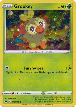 Grookey (010/202) (Cosmos Holo) [Sword & Shield: Base Set] | Play N Trade Winnipeg