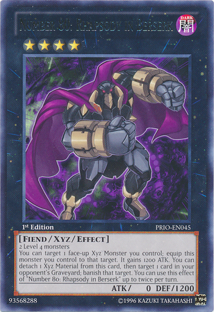 Number 80: Rhapsody in Berserk [PRIO-EN045] Rare | Play N Trade Winnipeg
