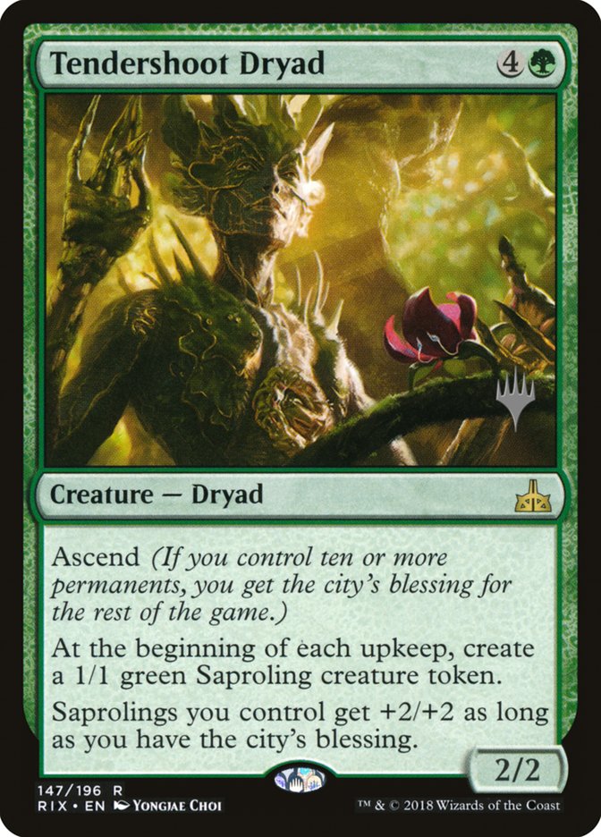 Tendershoot Dryad (Promo Pack) [Rivals of Ixalan Promos] | Play N Trade Winnipeg