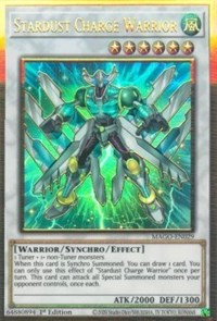 Stardust Charge Warrior [MAGO-EN029] Gold Rare | Play N Trade Winnipeg