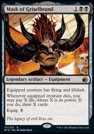 Mask of Griselbrand (Promo Pack) [Innistrad: Midnight Hunt Promos] | Play N Trade Winnipeg