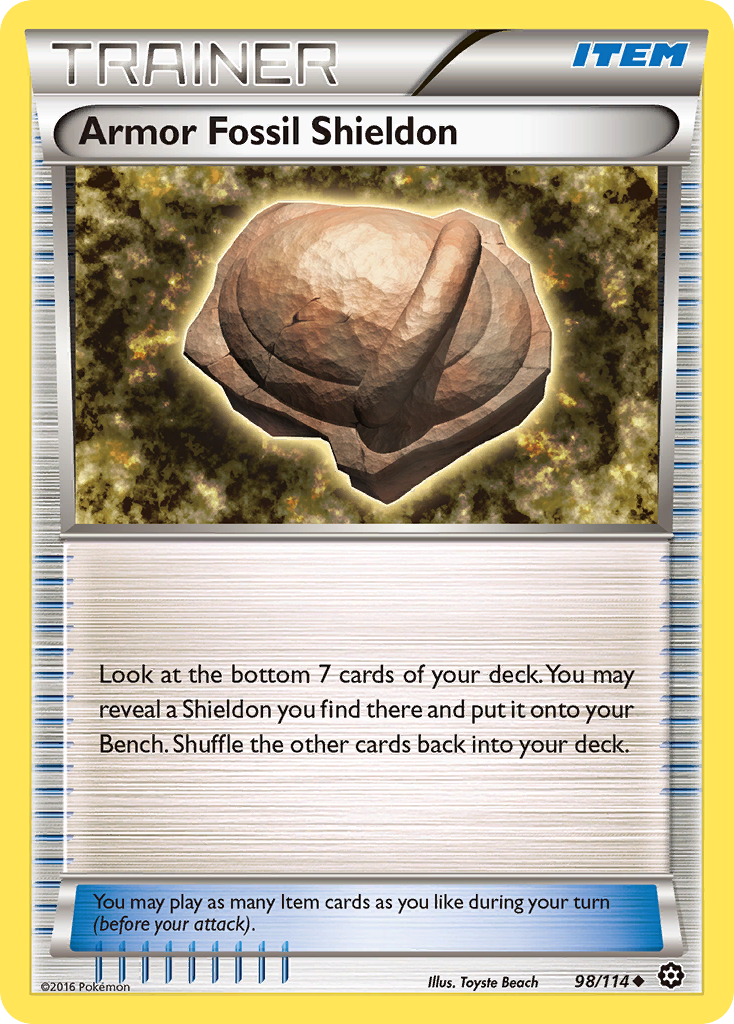 Armor Fossil Shieldon (98/114) [XY: Steam Siege] | Play N Trade Winnipeg