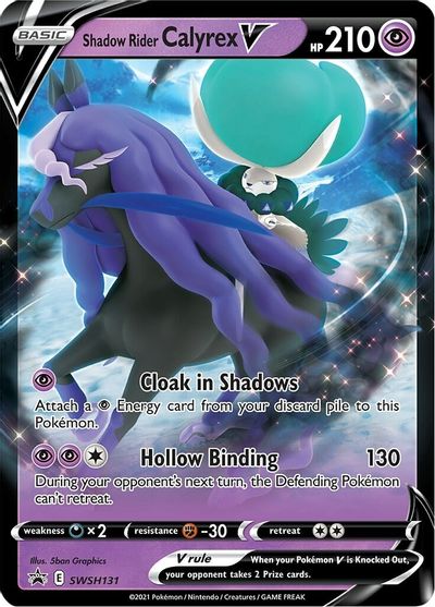 Shadow Rider Calyrex V (SWSH131) (Jumbo Card) [Sword & Shield: Black Star Promos] | Play N Trade Winnipeg