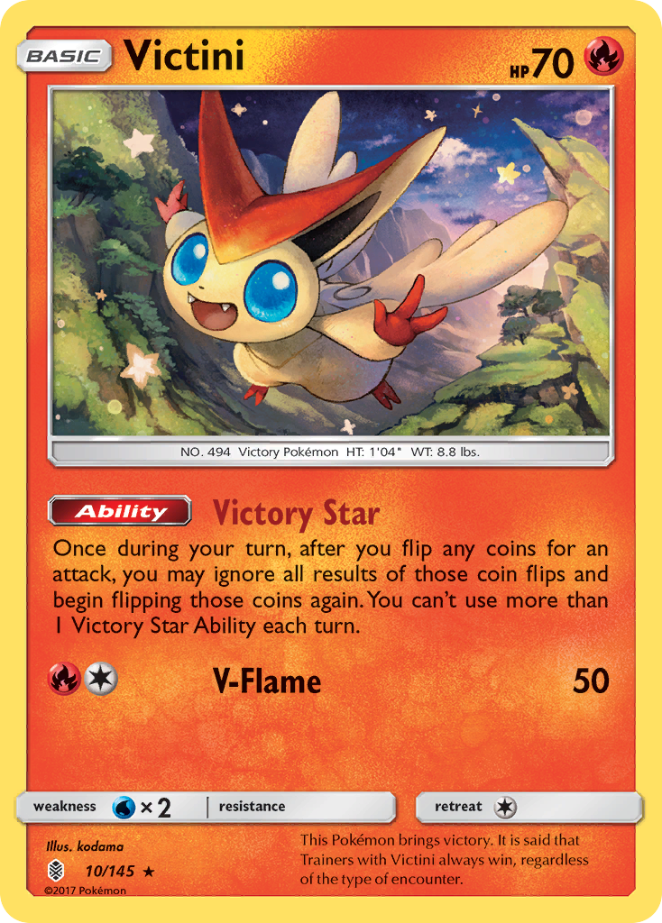 Victini (10/145) [Sun & Moon: Guardians Rising] | Play N Trade Winnipeg