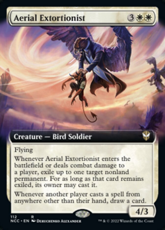 Aerial Extortionist (Extended Art) [Streets of New Capenna Commander] | Play N Trade Winnipeg