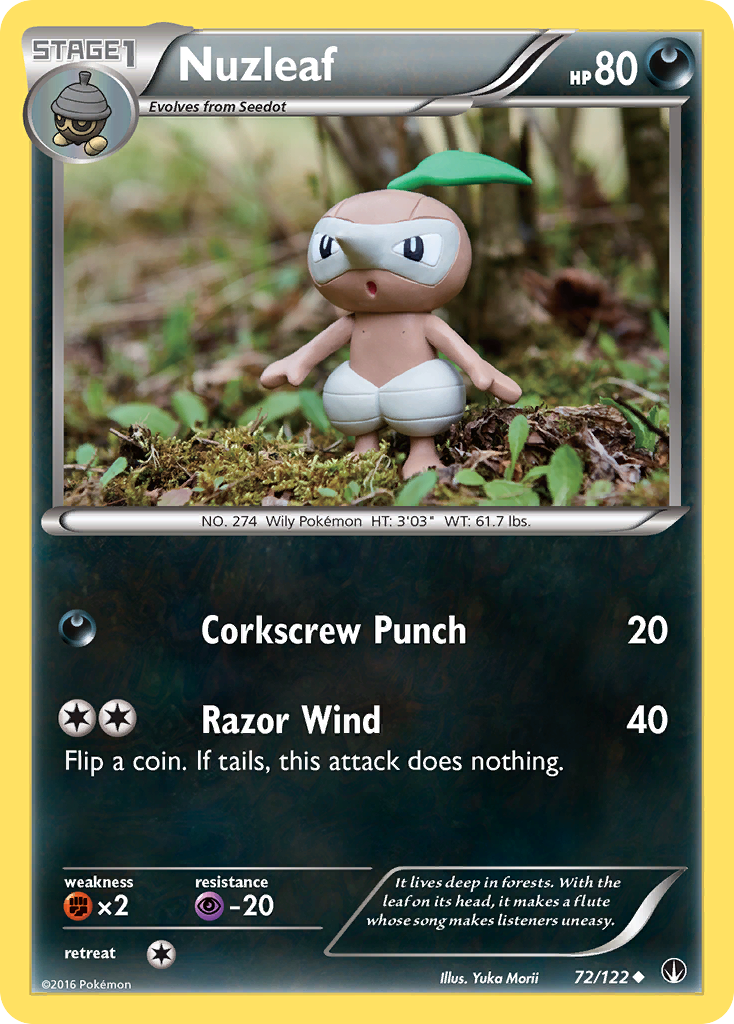 Nuzleaf (72/122) [XY: BREAKpoint] | Play N Trade Winnipeg