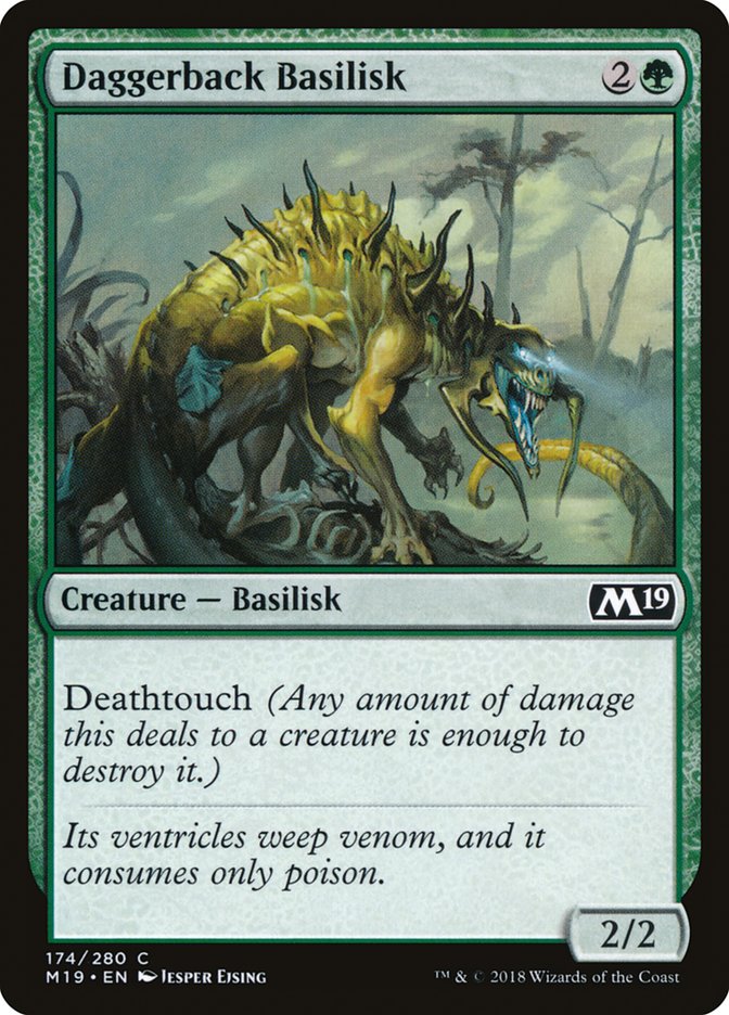 Daggerback Basilisk [Core Set 2019] | Play N Trade Winnipeg