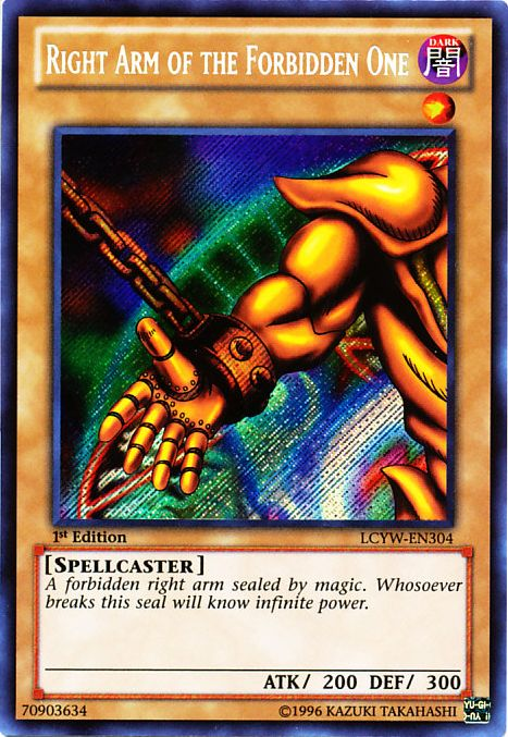 Right Arm of the Forbidden One [LCYW-EN304] Secret Rare | Play N Trade Winnipeg