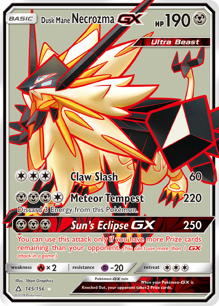 Dusk Mane Necrozma GX (145/156) [Sun & Moon: Ultra Prism] | Play N Trade Winnipeg