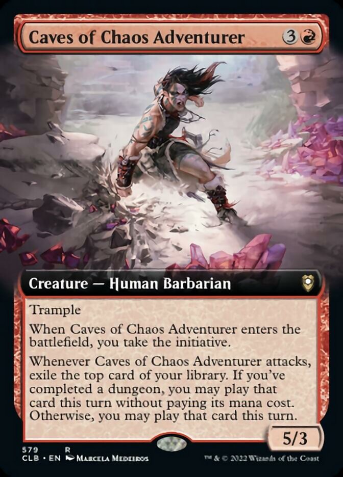 Caves of Chaos Adventurer (Extended Art) [Commander Legends: Battle for Baldur's Gate] | Play N Trade Winnipeg