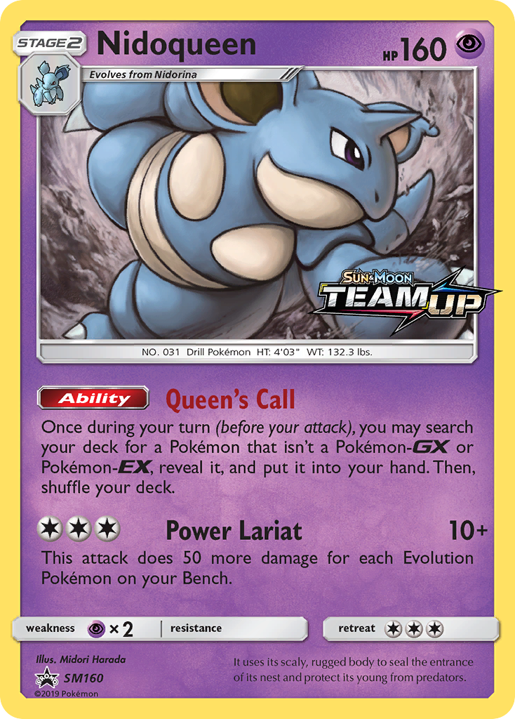 Nidoqueen (SM160) [Sun & Moon: Black Star Promos] | Play N Trade Winnipeg