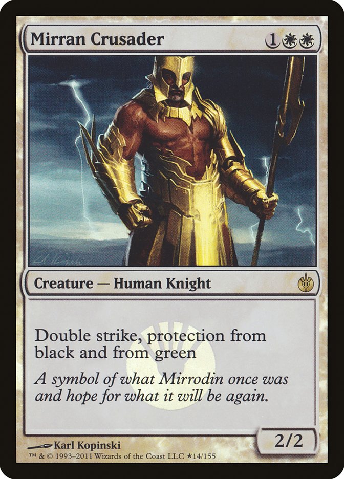 Mirran Crusader (Buy-A-Box) [Mirrodin Besieged Promos] | Play N Trade Winnipeg