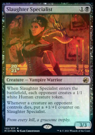 Slaughter Specialist [Innistrad: Midnight Hunt Prerelease Promos] | Play N Trade Winnipeg