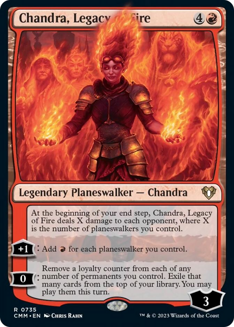 Chandra, Legacy of Fire [Commander Masters] | Play N Trade Winnipeg