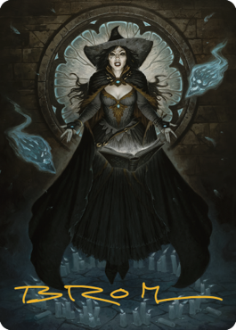 Tasha, the Witch Queen Art Card (76) (Gold-Stamped Signature) [Commander Legends: Battle for Baldur's Gate Art Series] | Play N Trade Winnipeg