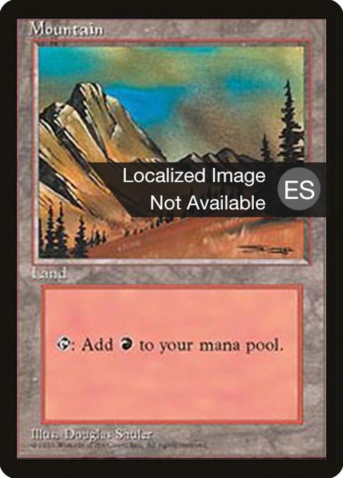 Mountain (C) [Fourth Edition (Foreign Black Border)] | Play N Trade Winnipeg