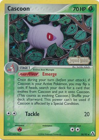 Cascoon (30/92) (Stamped) [EX: Legend Maker] | Play N Trade Winnipeg