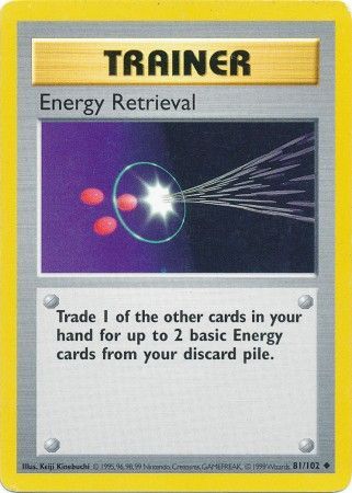 Energy Retrieval (81/102) [Base Set Shadowless Unlimited] | Play N Trade Winnipeg