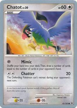 Chatot LV.30 (55/100) (Empotech - Dylan Lefavour) [World Championships 2008] | Play N Trade Winnipeg