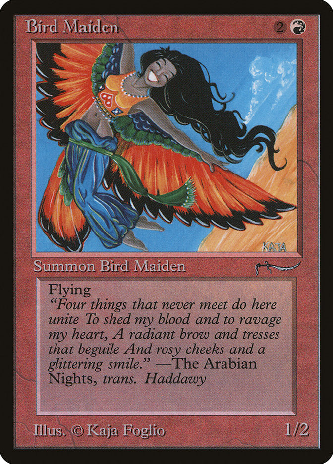 Bird Maiden (Dark Mana Cost) [Arabian Nights] | Play N Trade Winnipeg