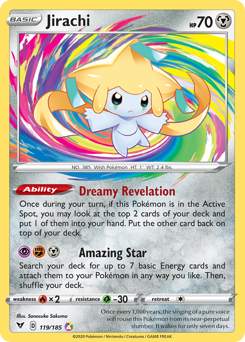 Jirachi (119/185) [Sword & Shield: Vivid Voltage] | Play N Trade Winnipeg