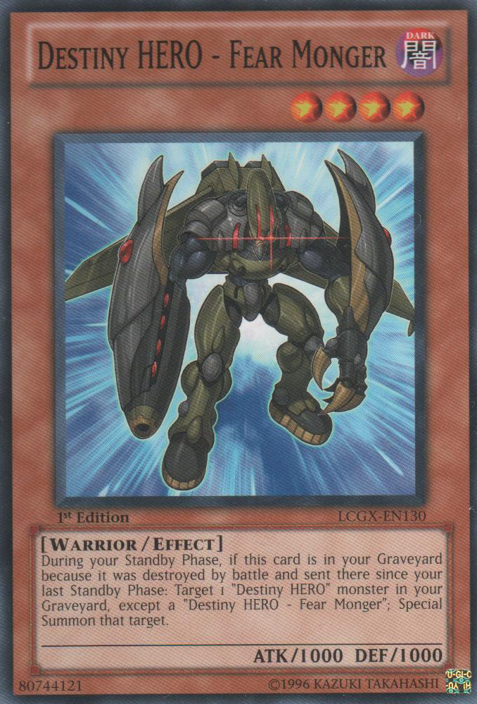 Destiny HERO - Fear Monger [LCGX-EN130] Common | Play N Trade Winnipeg