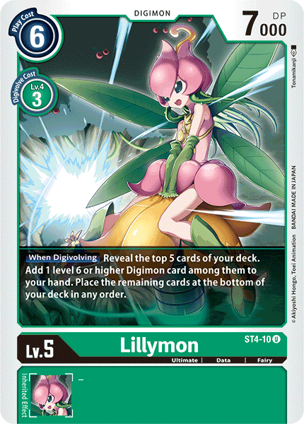 Lillymon [ST4-10] [Starter Deck: Giga Green] | Play N Trade Winnipeg