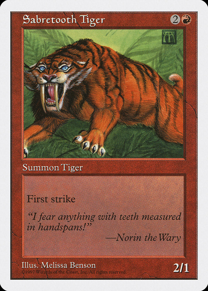 Sabretooth Tiger [Fifth Edition] | Play N Trade Winnipeg